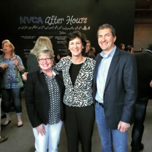 Maureen and Jim Adox congratulate new NVCA Director Jan Garfinkle