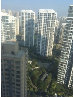 Good morning Qingdao from my hotel room on the 25th floor.